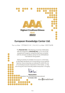 20221026 Európai Tudásközpont Kft